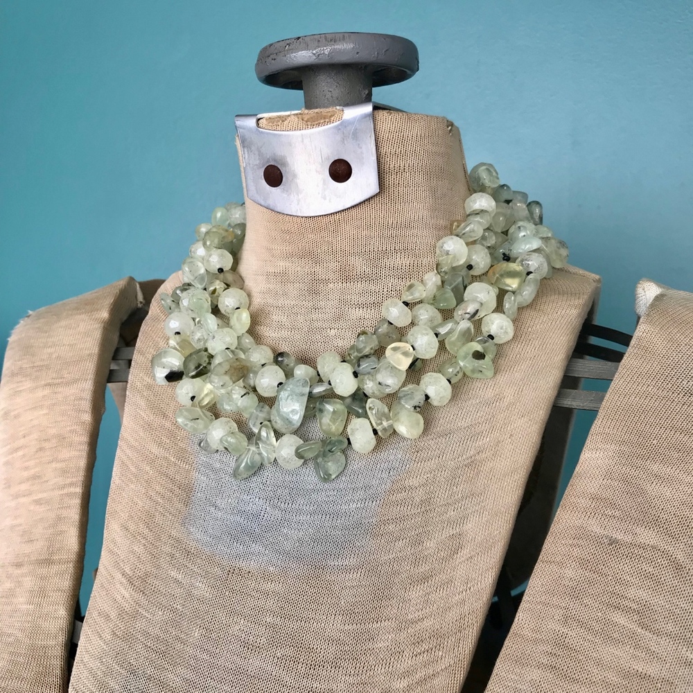 Mint Statement Necklace Chunky Collar Necklace - image 3